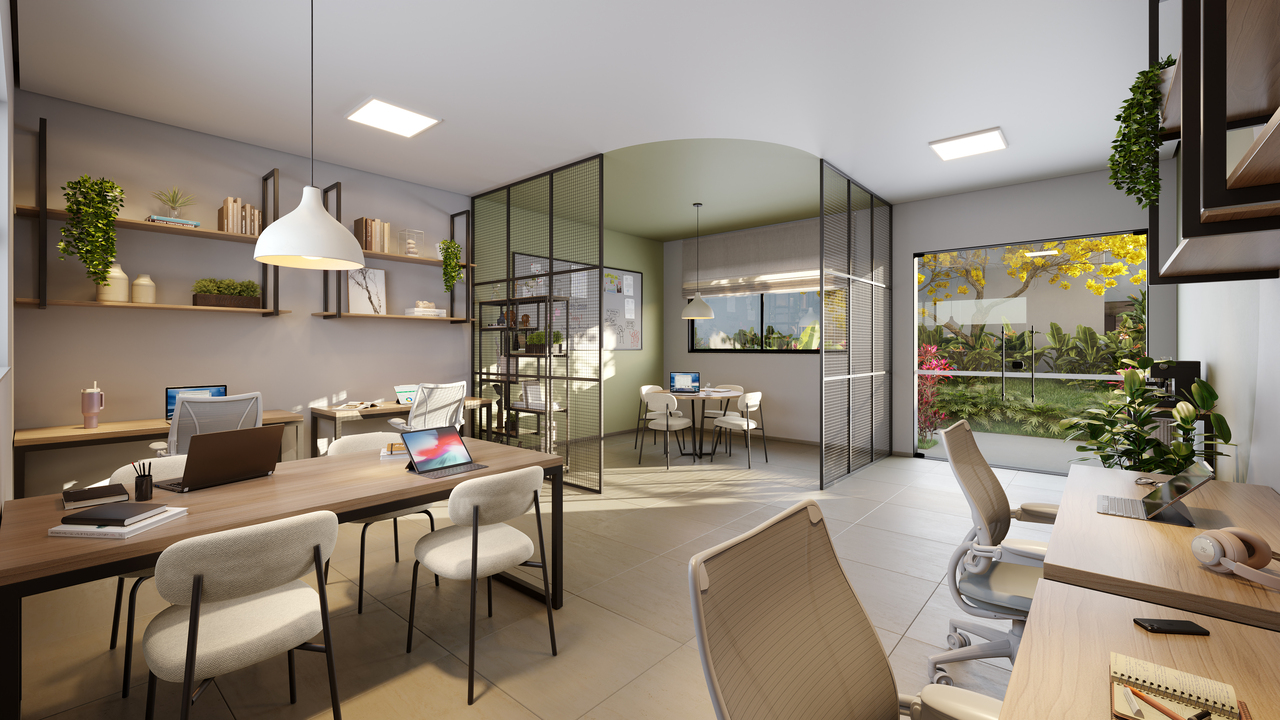 sala de estudos do empreendimento city galleria