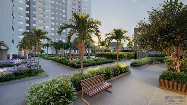 praça com lindo paisagismo por Marcelo Novaes