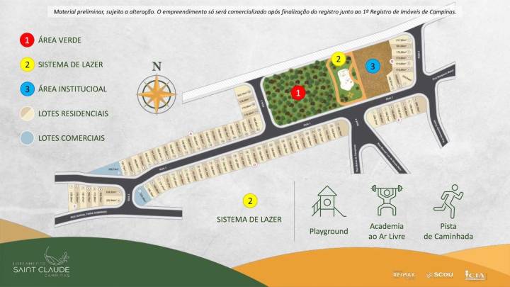 loteamento saint claude implantacao
