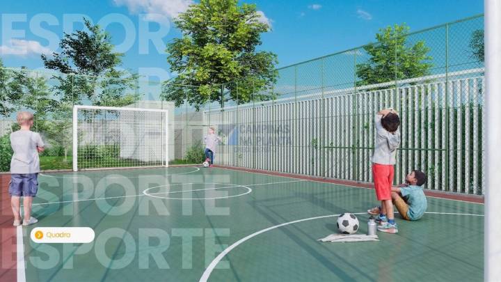 Quadra esportiva Recanto dos Ipês - Diversão e lazer para todas as idades.