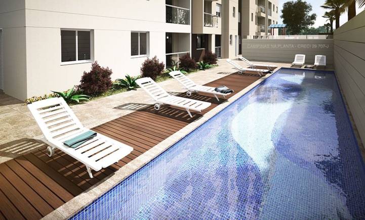 piscina vivere residence apartamentos venda campinas Jardim Paulicéia