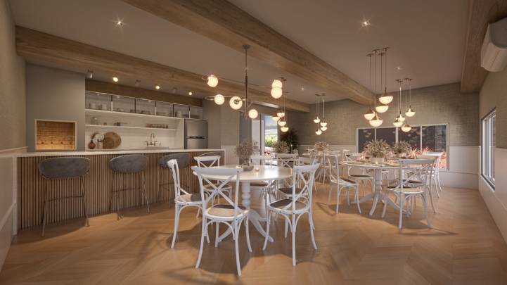 Salão de festas do Lausanne Swiss Park Residence