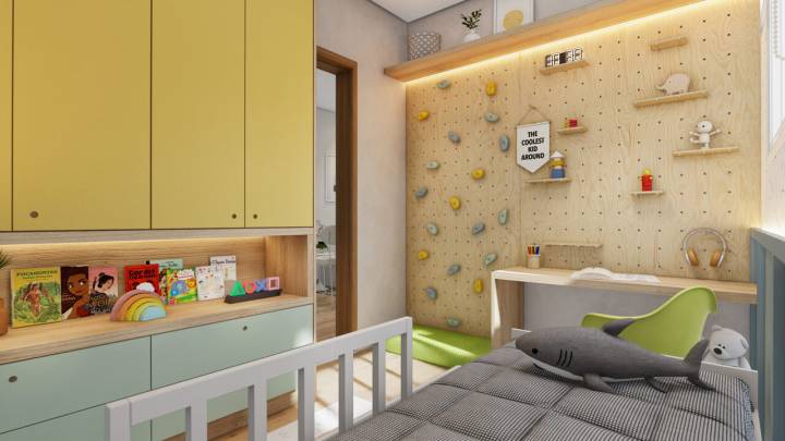 Quarto infantil decorado no Recanto das Pérolas