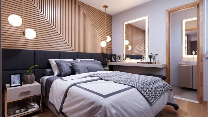 quarto casal do apartamento