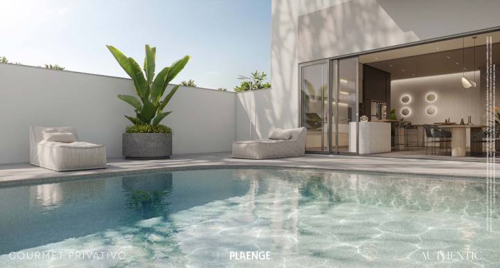 Piscina privativa no Authentic Cambuí