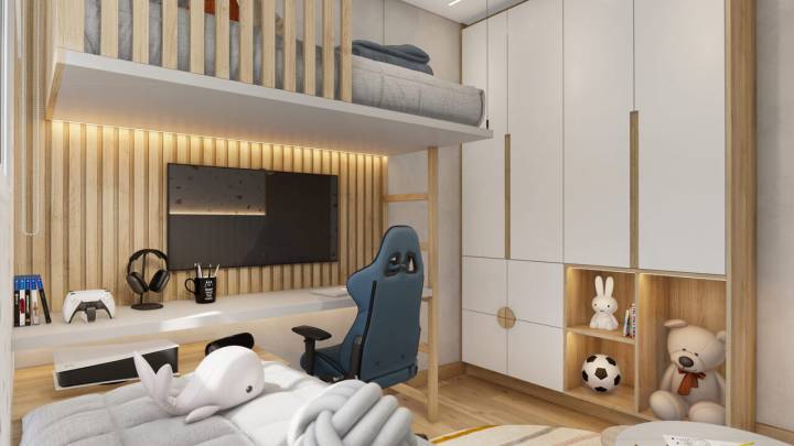 Quarto infantil na casa do Recanto das Pérolas