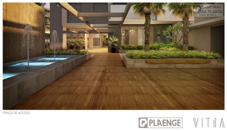 Praça de acesso do Vitra na Rua Maria Monteiro