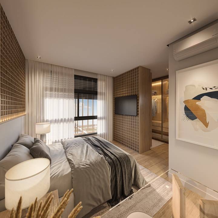 Suíte master da casa do Lausanne Swiss Park Residence