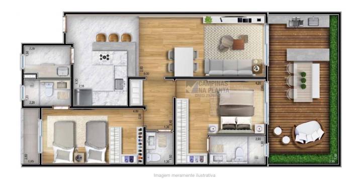 Alive Nova Campinas Planta Terrazzo