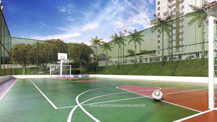 Perspectiva ilustrada da quadra