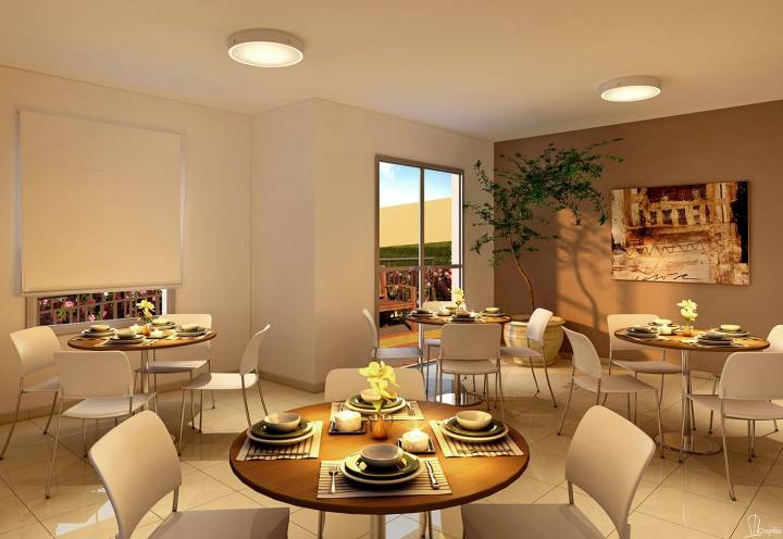 apartamento venda campinas residencial allegria perspectiva ilustrada salão de festas