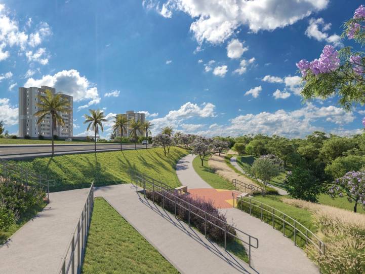 Parque linear com vista deslumbrante no Mangará Campinas, empreendimento da Direcional Engenharia.