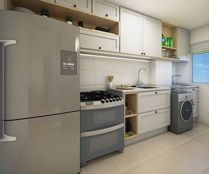 cozinha do apartamento