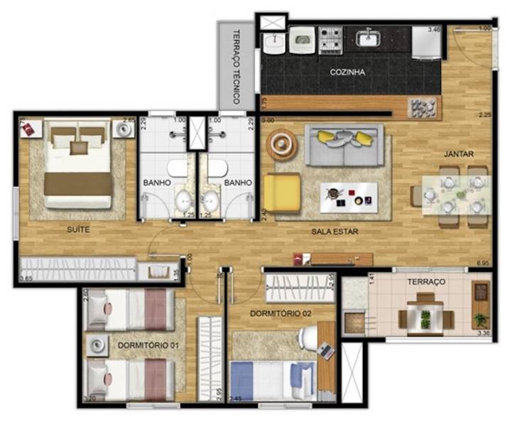 rossi mais jardins de paulinia planta 76