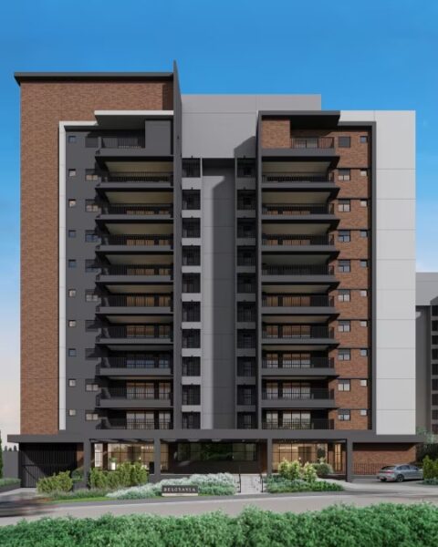 Fachada do Belgravia, lançamento Plaenge na Nova Campinas
