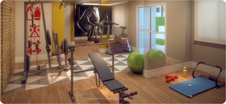 Perspectiva ilustrada do fitness