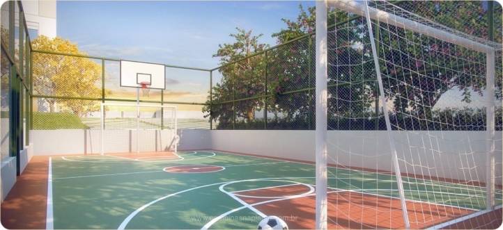 Perspectiva ilustrada da quadra