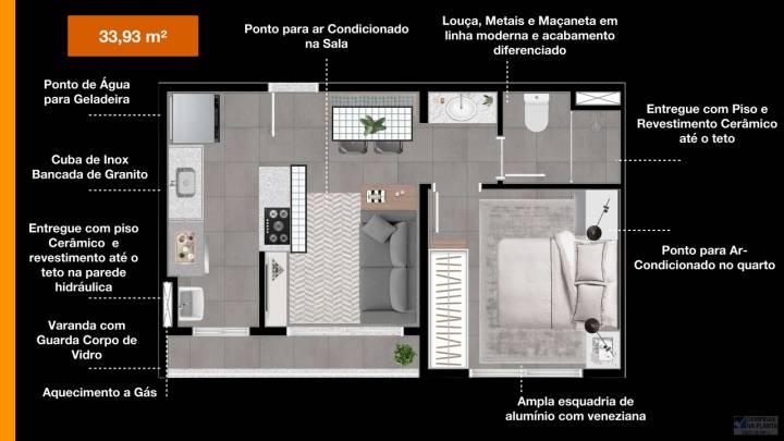 planta 1 quarto