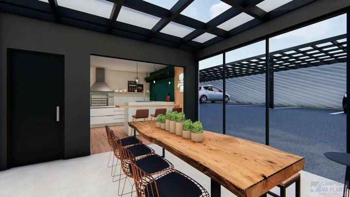 perspectiva ilustrada do gourmet