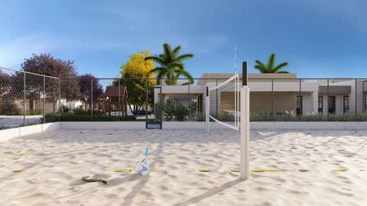 Quadra de Beach Tennis do Residencial Maziero em Paulínia