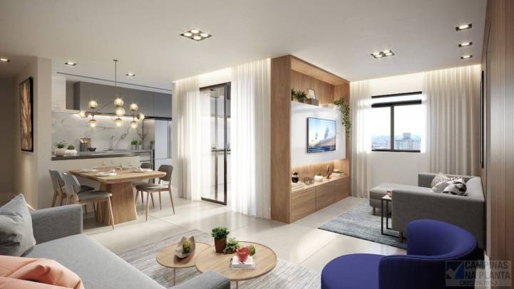 living apartamento vizzi guanabara, lançamento em Campinas