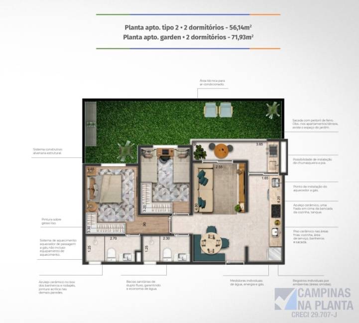 planta garden 71m