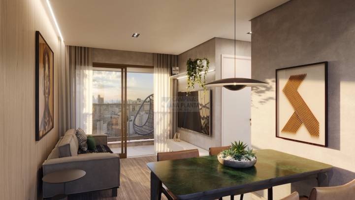 My Way Guanabara living do apartamento de 2 quartos