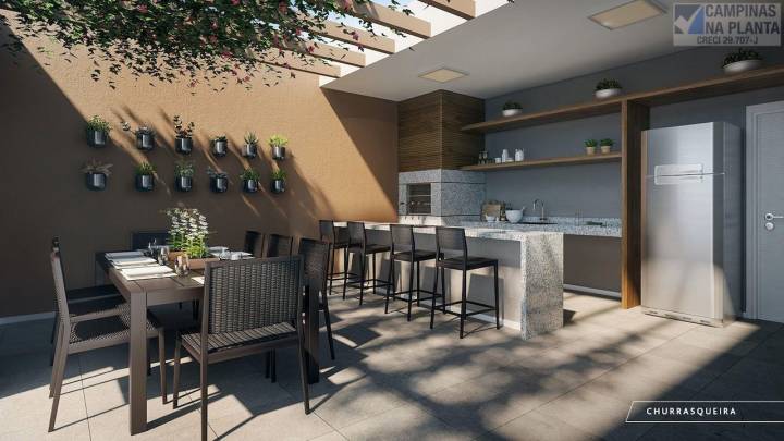 perspectiva ilustrada da churrasqueira