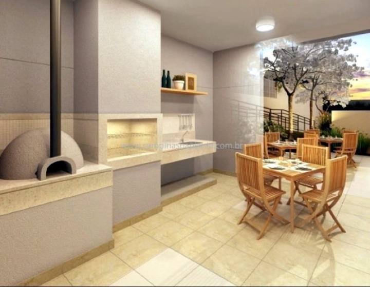 Perspectiva ilustrada da churrasqueira