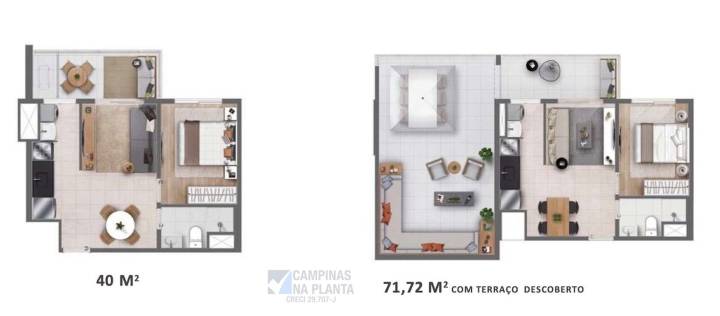 quirino 779 lancamento plantas 1 dorm