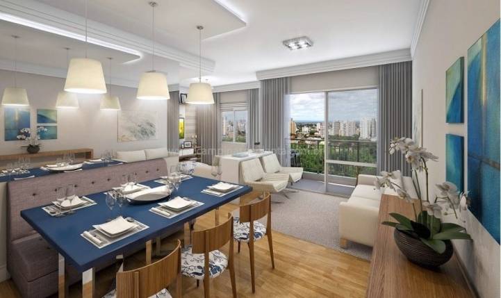 domani residencial chapadao sala apartamento 69m² ampliado