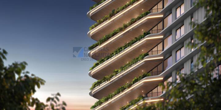 Detalhe da fachada do Pininfarina Maringá, em breve no Cambuí