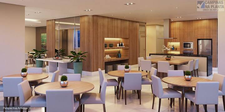 salão de festas e espaço gourmet do Splendor Patriani