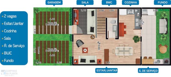 bellagio isabela planta pavimento terreo