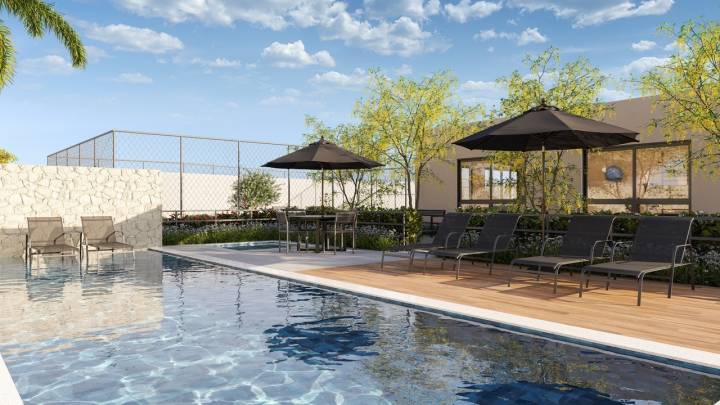 Linda piscina no Residencial Maziero em Betel