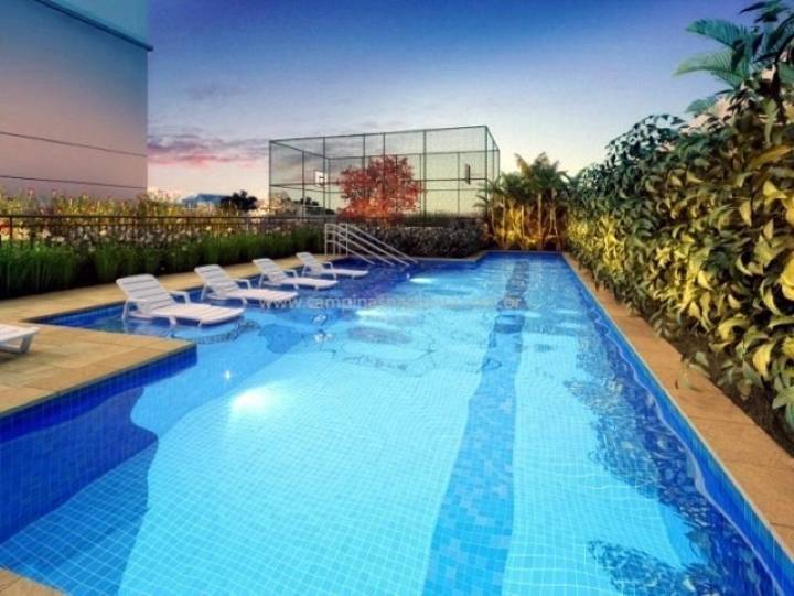 Perspectiva ilustrada da piscina