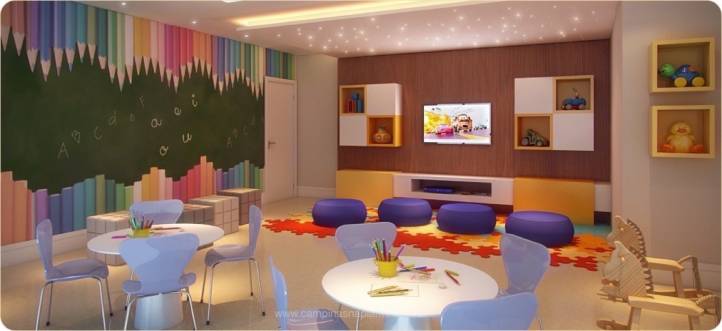 Perspectiva ilustrada da brinquedoteca