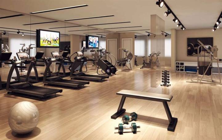 Perspectiva ilustrada do fitness