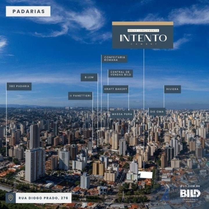 localização das padarias mais próximas do intento cambuí