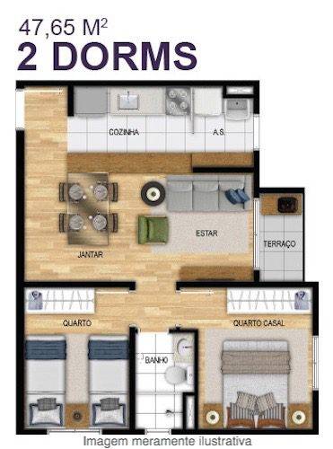 Alto Do Ibirapuera Planta de 47m²