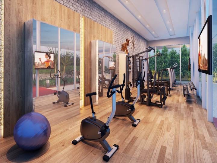 Perspectiva ilustrada do fitness