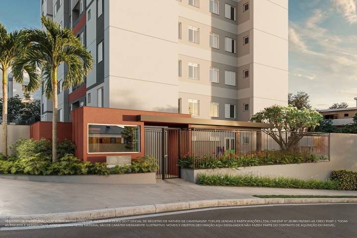 Portaria do TopLife Nova Campina, lançamento residencial 